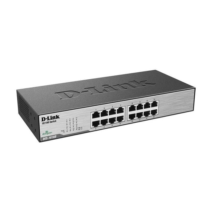 D-Link 16 Port Fast Ethernet Unmanaged Desktop Switch (DES-1016D)