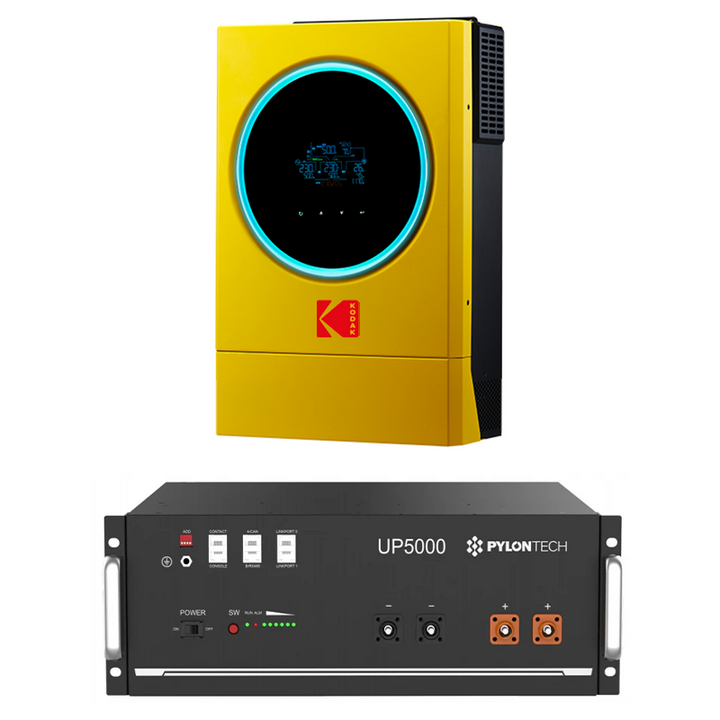 Kodak Solar 6.2kW Inverter with Pylon UP5000 4.8kWh Battery Off-Grid System