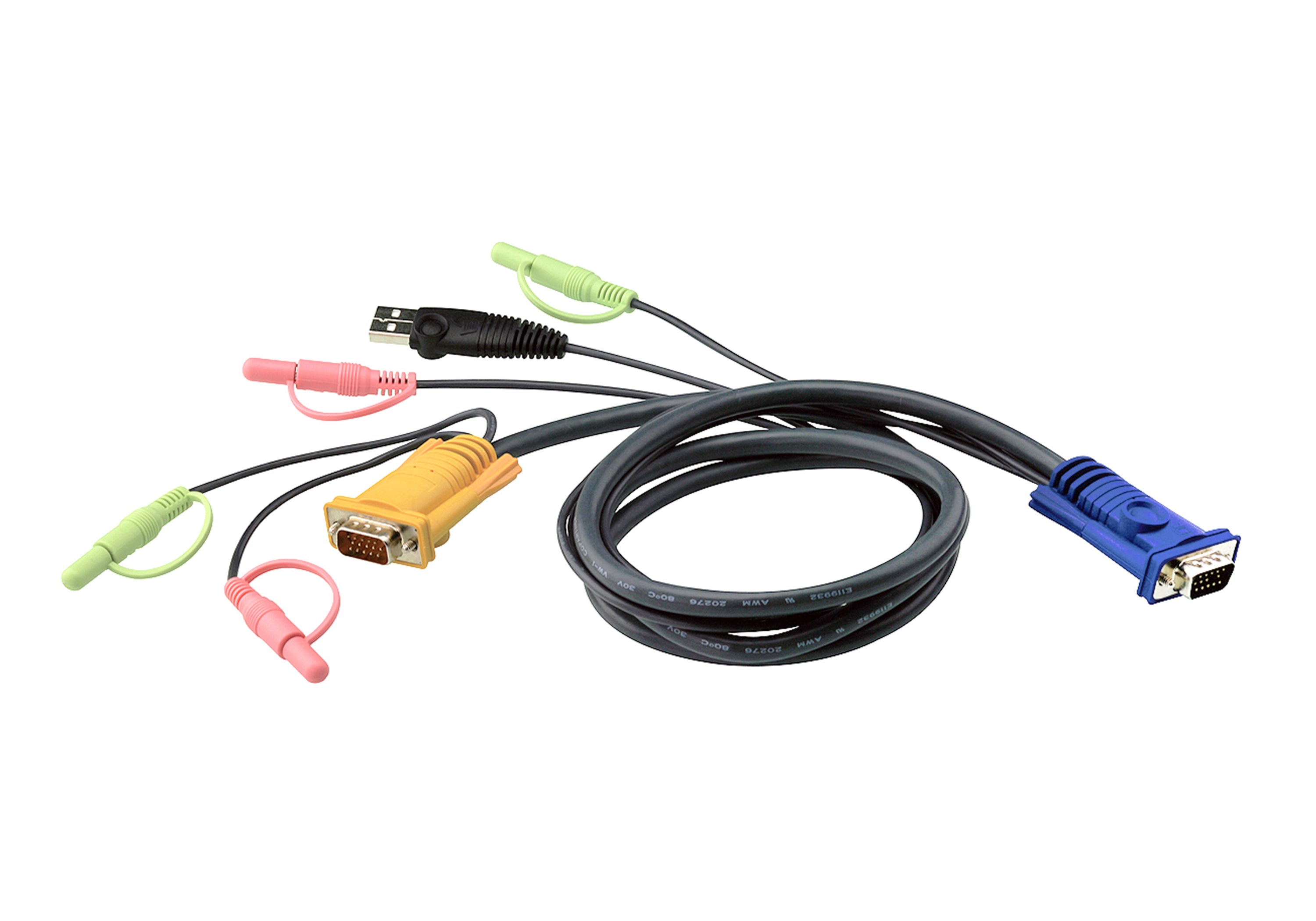 1.8M USB HDMI to DVI-D KVM Cable with Audio - 2L-7D02DH, ATEN KVM Cables