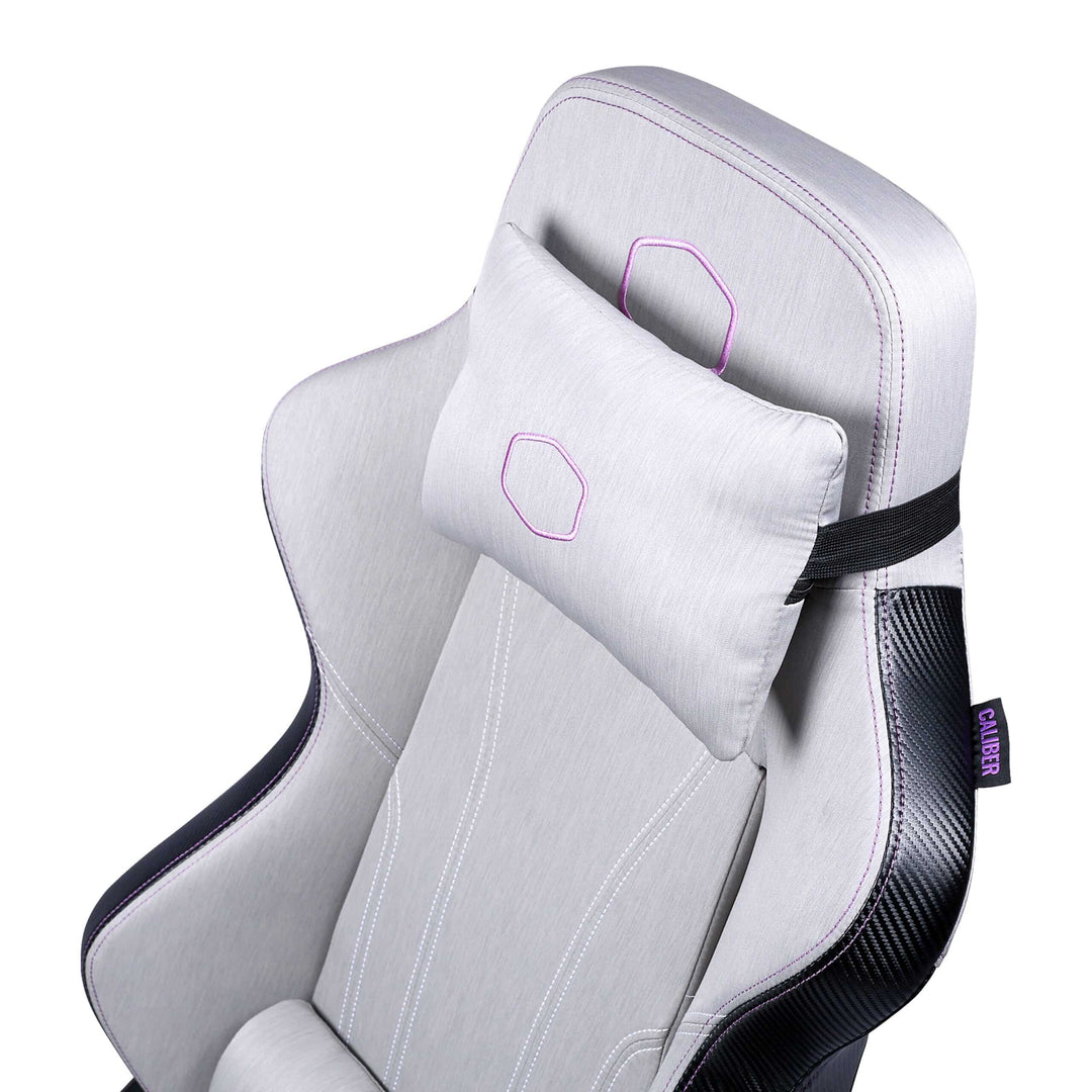 Cooler Master Caliber X1C Premium Gaming Chair;Grey Fabric; Recline; Height Adjust; Head and Lumbar Pillows; Premium Materials;