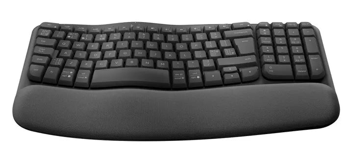 Logitech Wave Keys Ergonomic Wireless Keyboard - Graphite (920-012304)