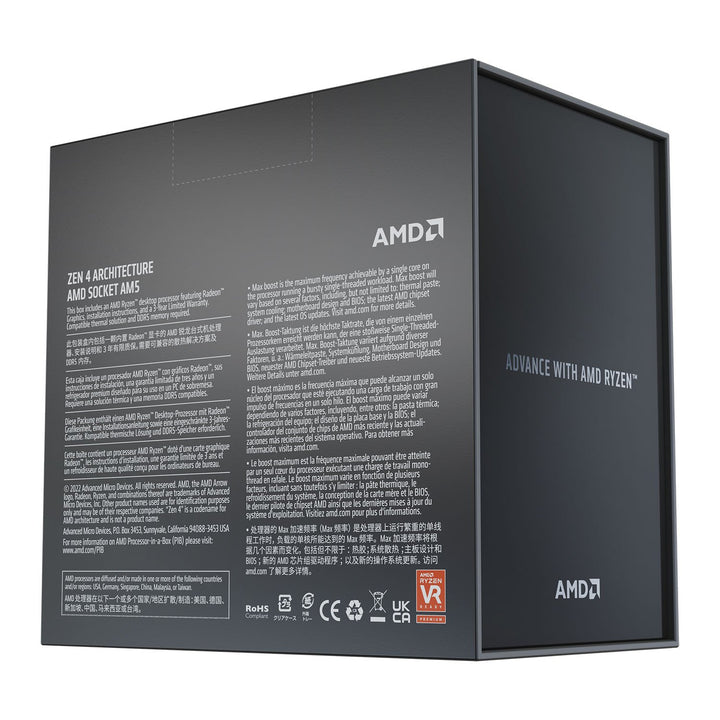 AMD Ryzen 9 7900X 5.60GHz 12-Core Zen 4 Socket AM5 Desktop CPU - Cooler Not Included (100-100000589WOF)