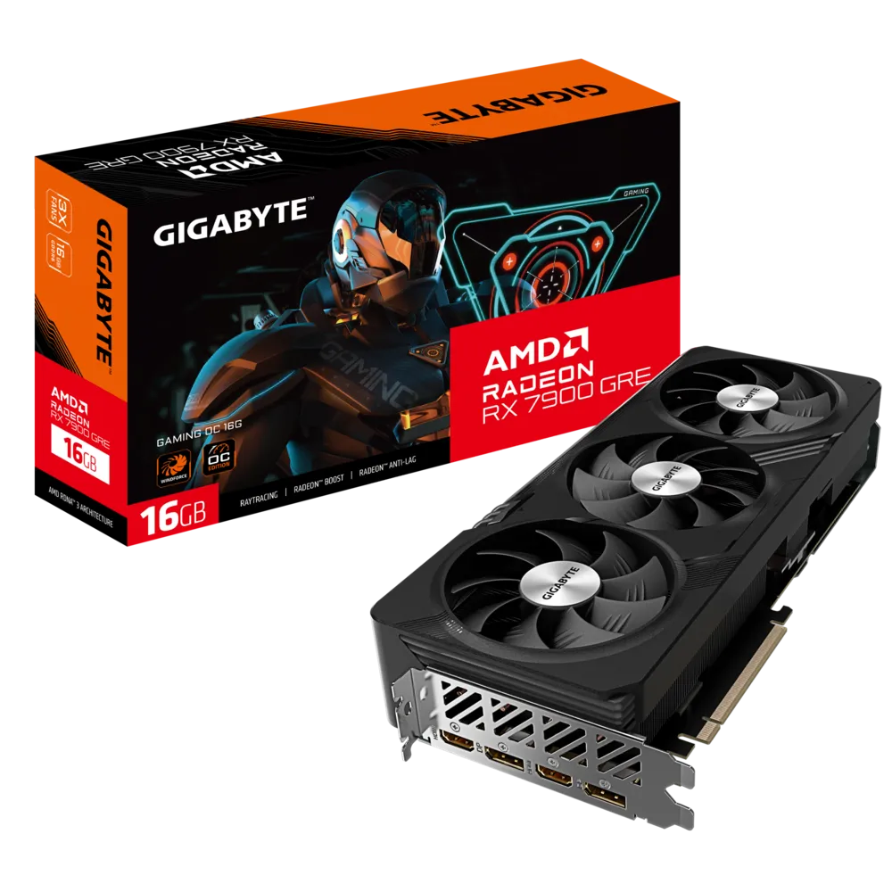 Gigabyte AMD Radeon RX 7900 GRE GAMING OC 16GB Desktop Graphics Card (GV-R79GREGAMING OC-16GD)