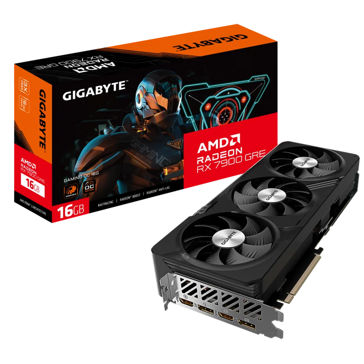 Gigabyte AMD Radeon RX 7900 GRE GAMING OC 16GB Desktop Graphics Card (GV-R79GREGAMING OC-16GD)