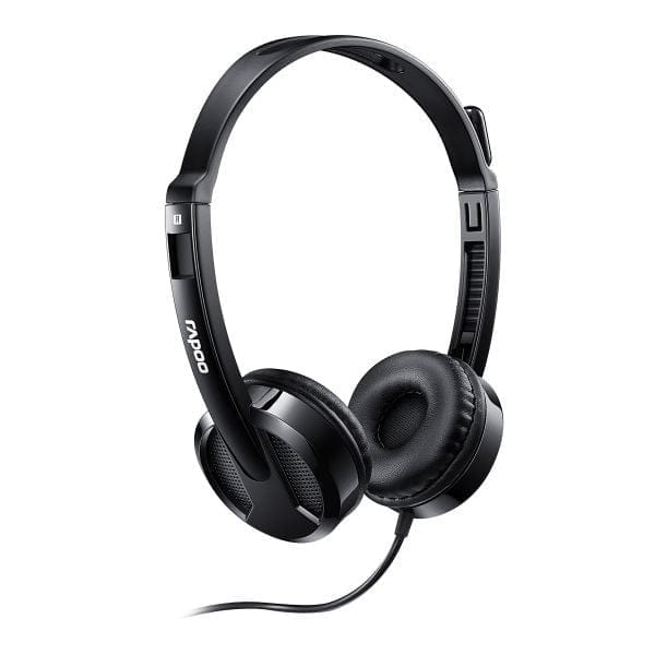 Rapoo H120 USB-A Wired Stereo Headset - Black