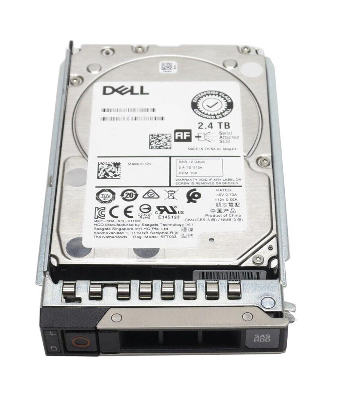 Dell 2.4TB 2.5" SAS ISE 12Gbps 10K 512e with 3.5" Hybrid Carrier Hot-Plug Internal HDD (161-BCFV)