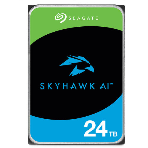 Seagate Skyhawk AI 24TB 7200 rpm SATA III 3.5" Internal Surveillance HDD (ST24000VE002)