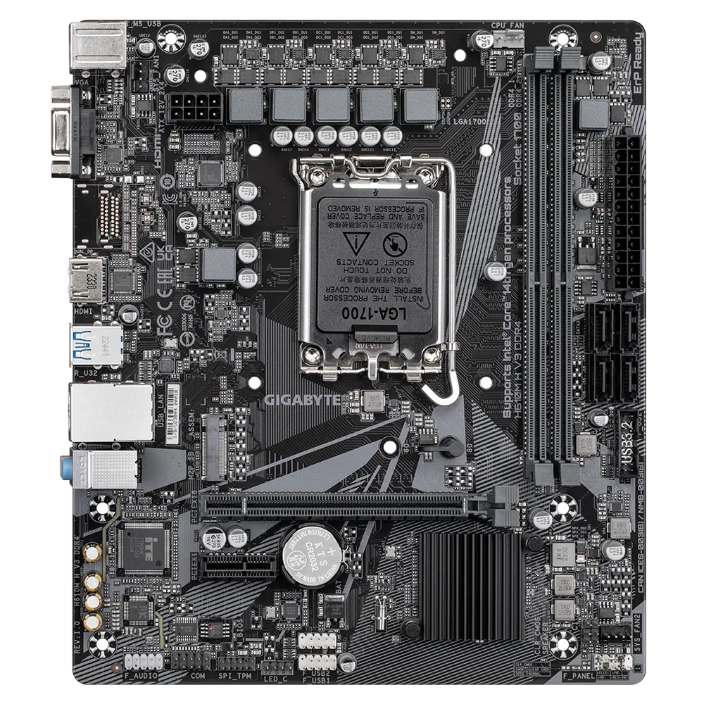 Gigabyte H610M H V3 DDR4 LGA 1700 Motherboard