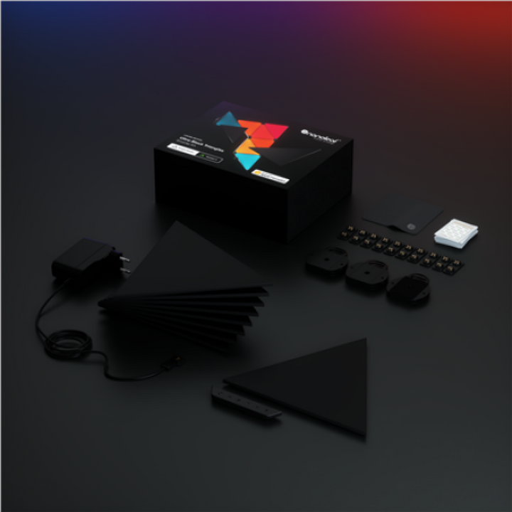 Nanoleaf Shapes *Limited Edition* Ultra Black Triangles Starter Kit (9 Panels)