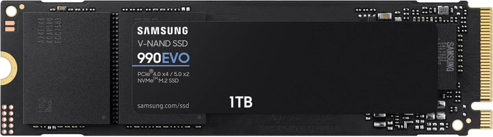 Samsung 990 EVO 1TB NVMe M.2 2280 PCI-Express 5.0 x2 Solid State Drive (MZ-V9E1T0BW)