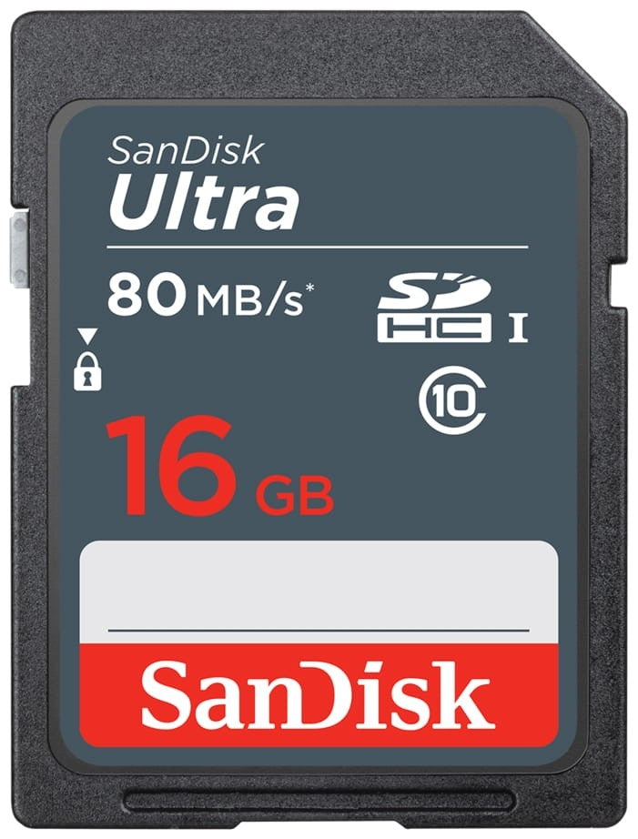 SanDisk Ultra 16GB SDHC UHS-I Memory Card (SDSDUNS-016G-GN3IN)