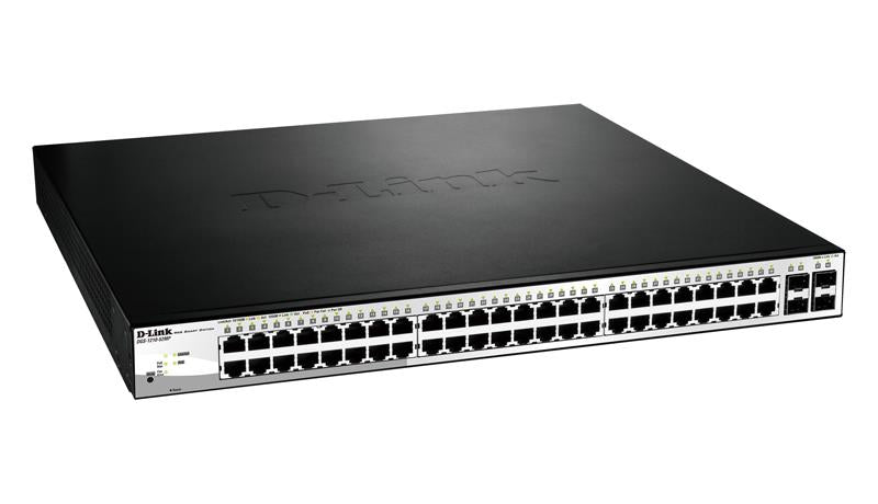 D-Link 52 Port Gigabit Managed Switch L2 Gigabit Ethernet PoE 1U (DGS-1210-52MP)