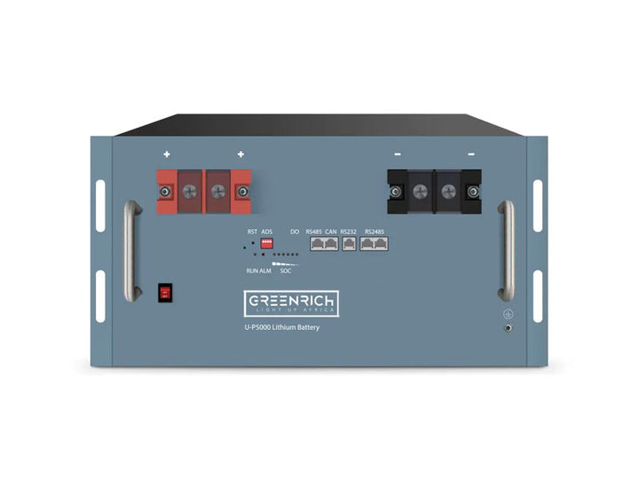 Greenrich UP5000 4.95kWh 1.5C/7.5kW 48V Rackmount Lithium Battery (SOL-B-L-G5000-48V)
