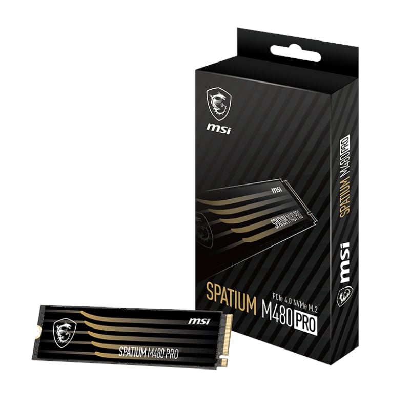 MSI SPATIUM M480 PRO 1TB M.2 2280 PCIe 4.0 NVMe Solid State Drive