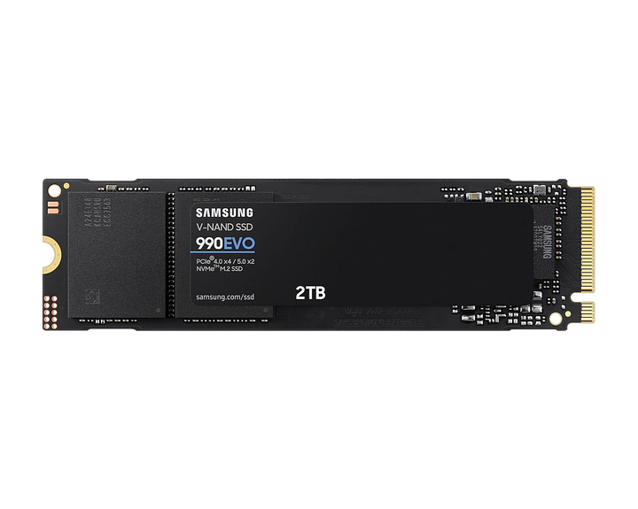 Samsung 990 EVO 2TB NVMe M.2 2280 PCI-Express 5.0 x2 Solid State Drive (MZ-V9E2T0BW R)