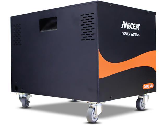 Mecer 2.4kVA 2400VA/1440W Inverter Trolley With 2x 100Ah Deep Cycle AGM Batteries (BBONE-024S+ KIT)
