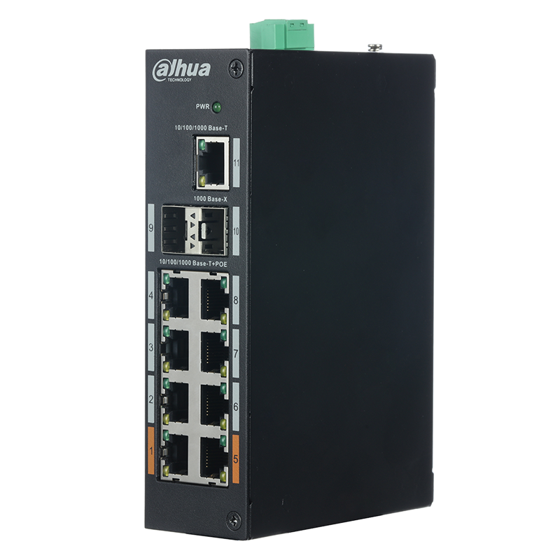 Dahua 11 Port Unmanaged Desktop Switch with 8-Port PoE (PFS3211-8GT-120-V2)
