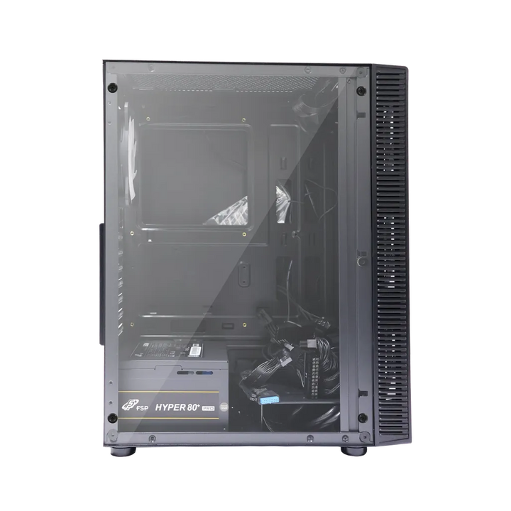 RCT Gaming ATX Black Chassis - Includes 550W Power Supply and 4x RGB Fans (RCT-T192)