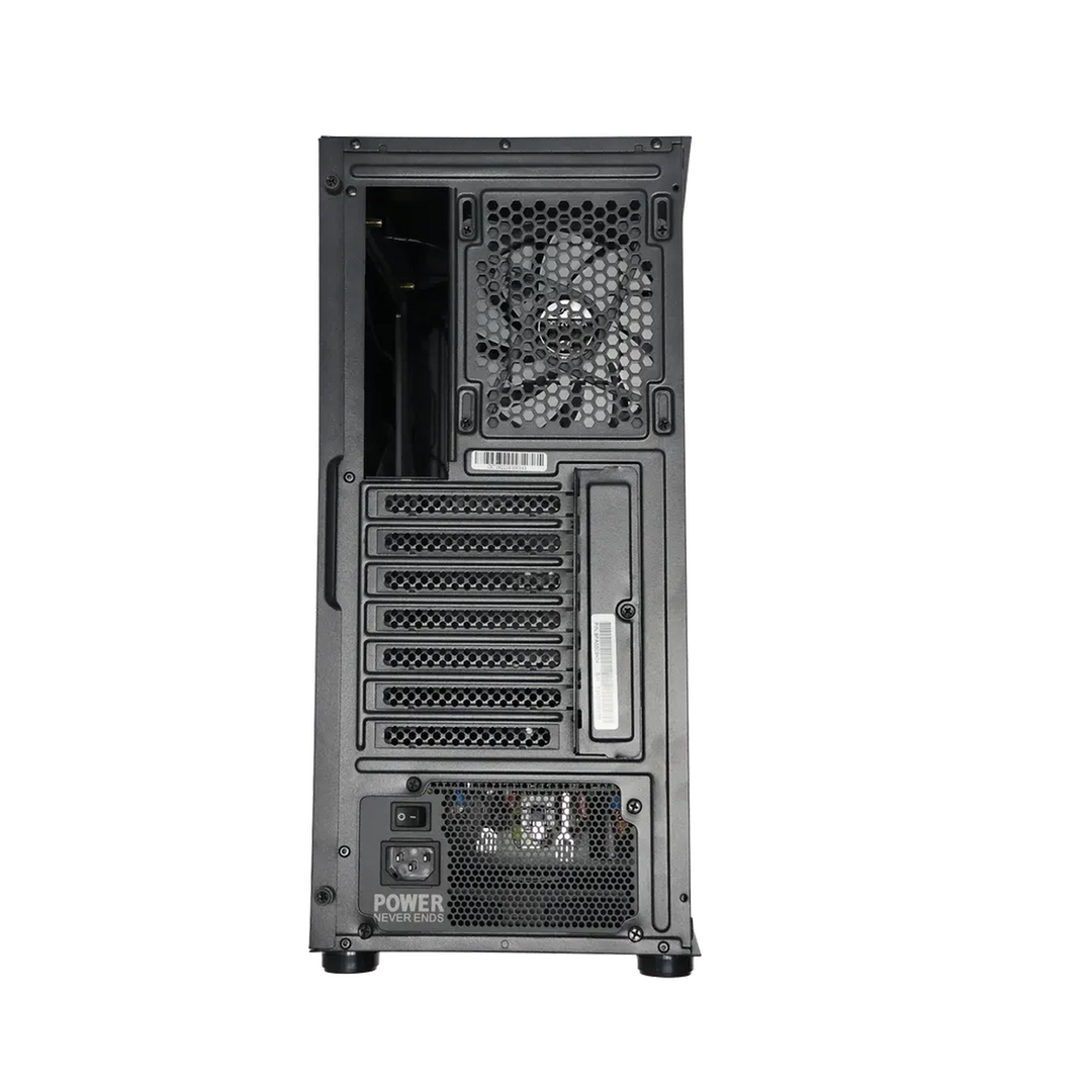 RCT Gaming ATX Black Chassis - Includes 550W Power Supply and 4x RGB Fans (RCT-T192)