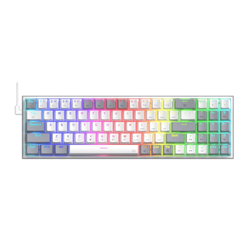 Redragon K628 POLLUX Wired Mechanical RGB Gaming Keyboard - White