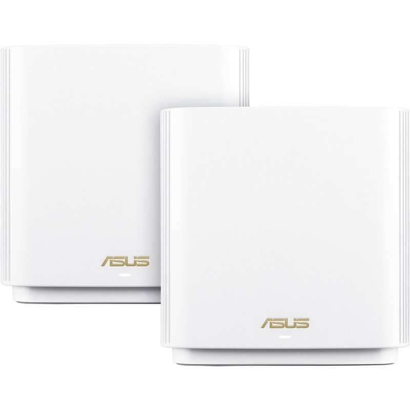 ASUS ZenWiFi XT8 AX6600 Dual Band WiFi 6 (802.11ax) White Wireless Mesh Router - Dual Pack