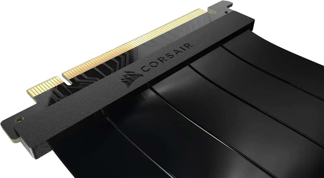 Corsair Premium Flat Rubberised 300mm PCIe 4.0 x16 Black GPU Riser Cable (CC-9310001-WW)