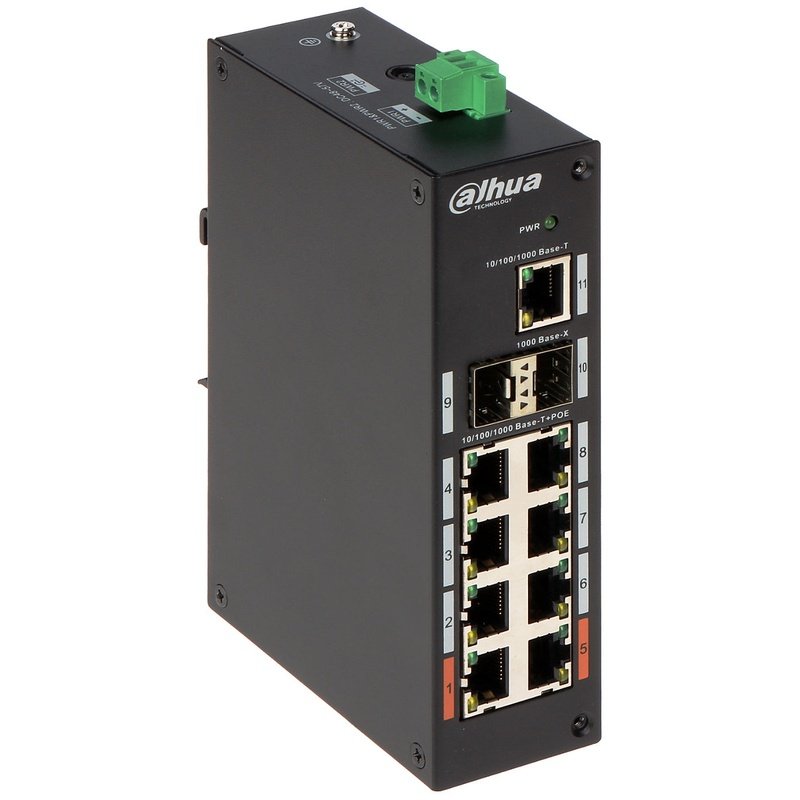 Dahua 11 Port Unmanaged Desktop Switch with 8-Port PoE (PFS3211-8GT-120-V2)
