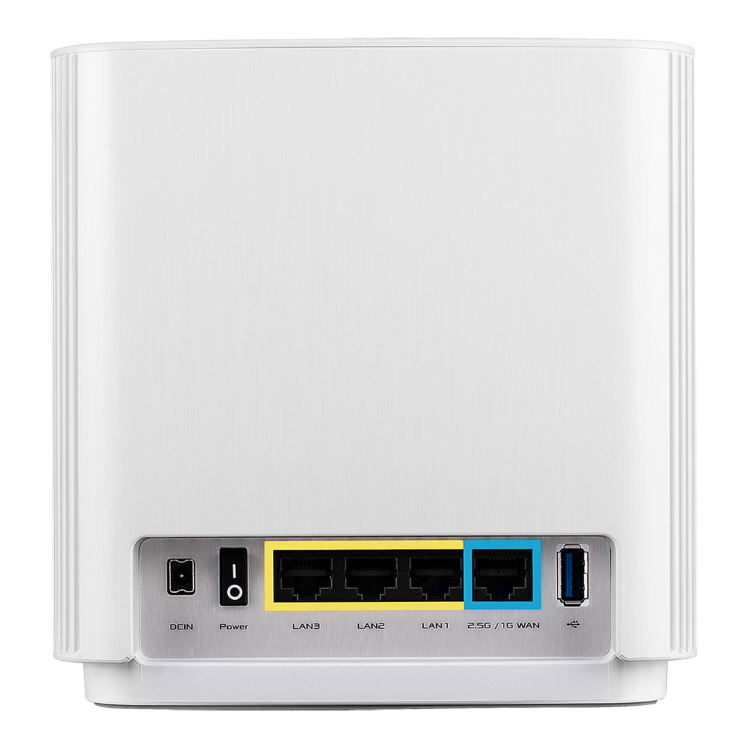 ASUS ZenWiFi XT8 AX6600 Dual Band WiFi 6 (802.11ax) White Wireless Mesh Router - Single Pack