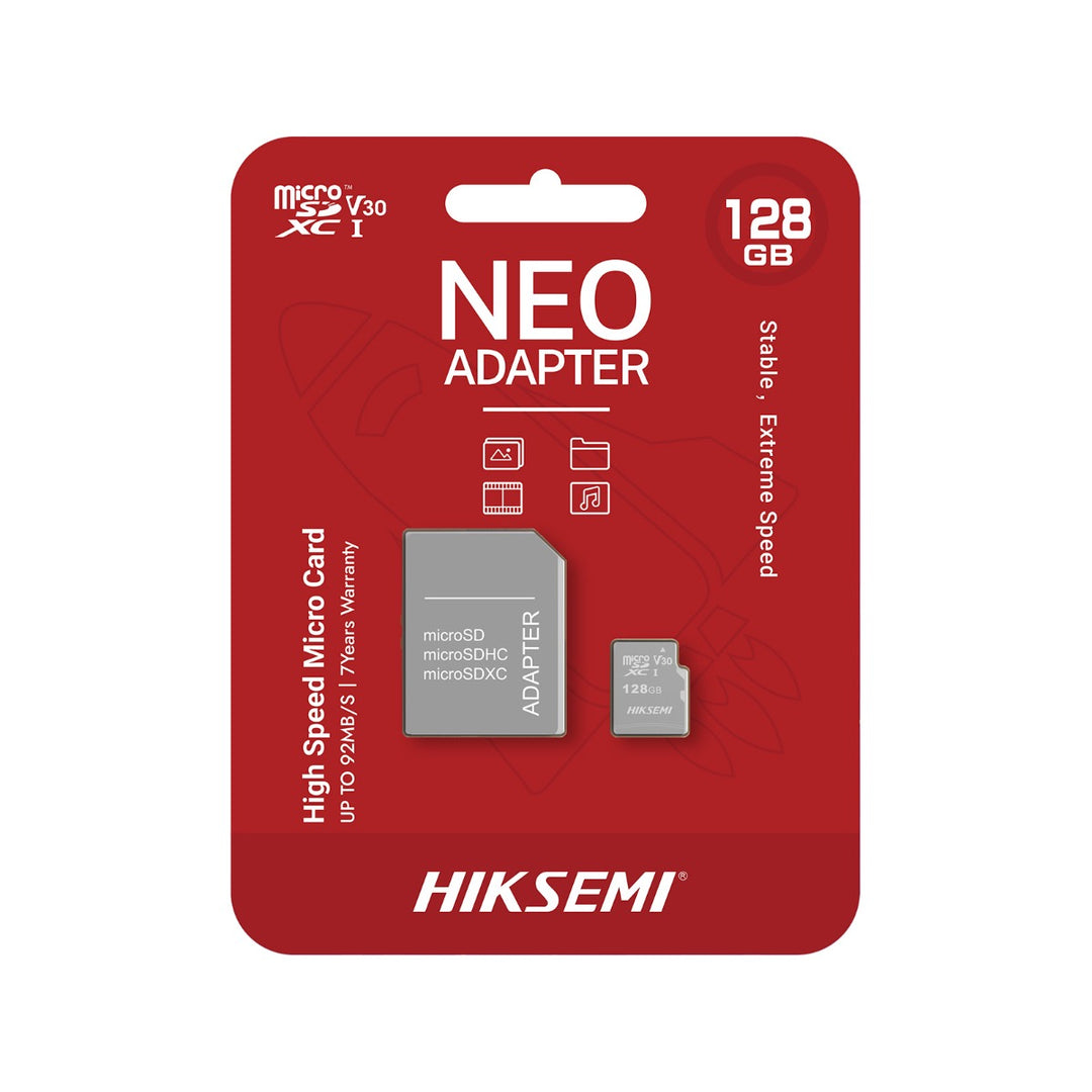 Hiksemi NEO 128GB MicroSDHC with Adapter (HS-TF-C1-128G-Adapter)