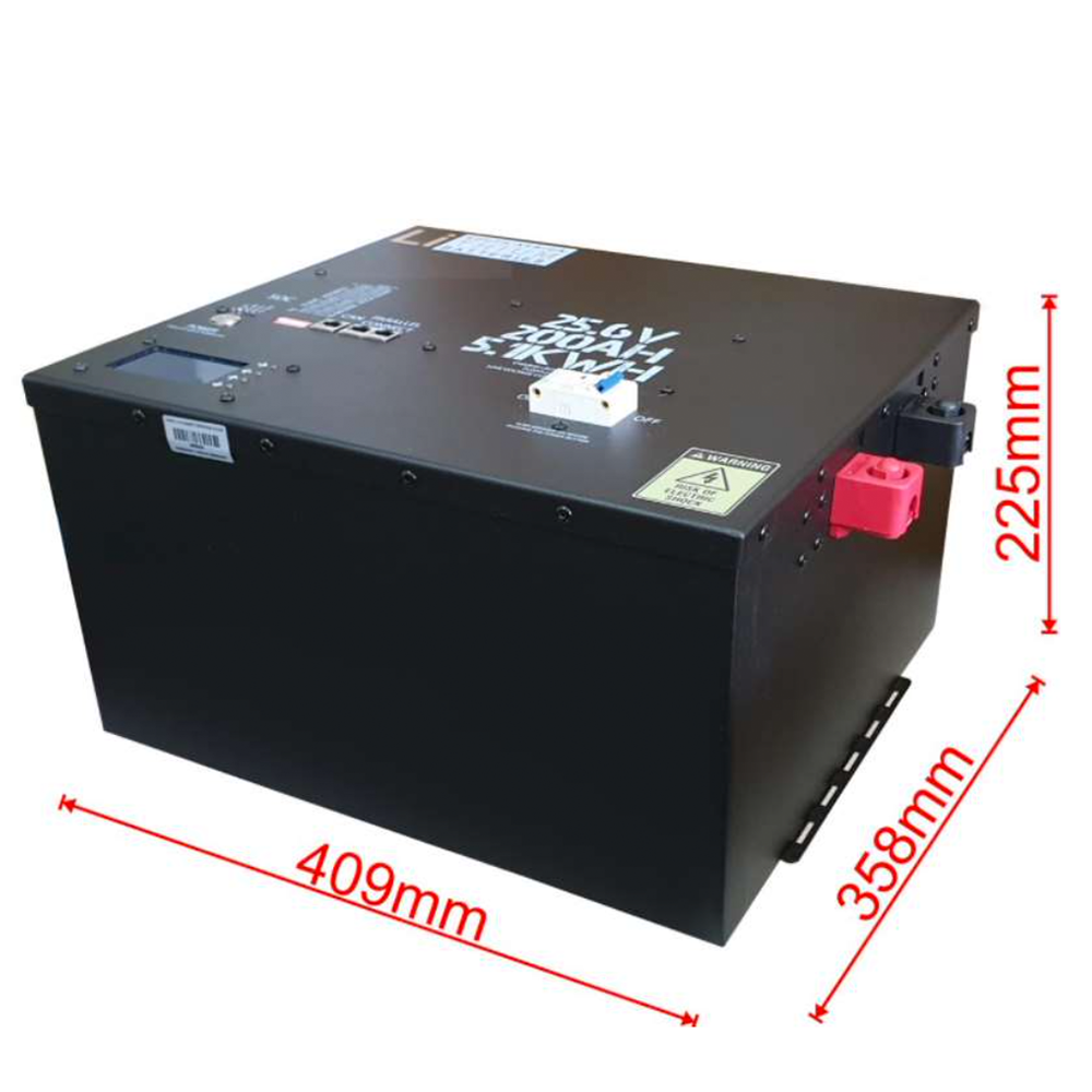 LBSA 5.1kWh 104Ah 51.2V LiFePO4 Lithium Solar Battery - Rack Mount