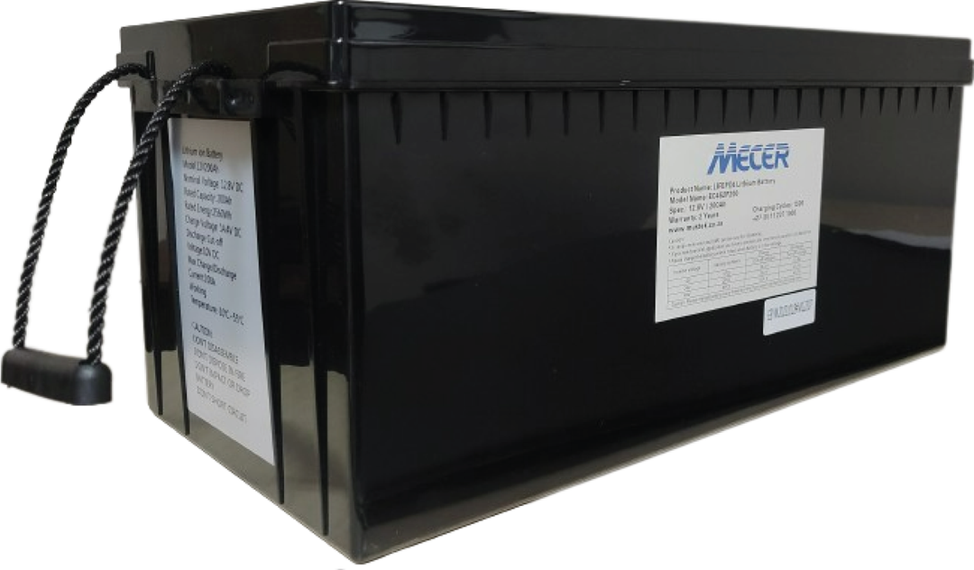 Mecer LiFePO4 12.8V 200Ah 2nd Life Lithium Battery (SOL-B-L-M200)
