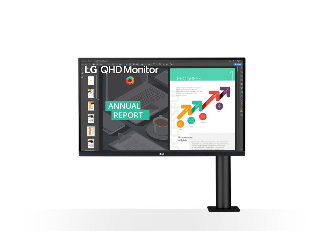 LG 27" Ergo QHD Desktop Monitor - 75Hz 5ms / IPS Borderless (LGE27QN880)