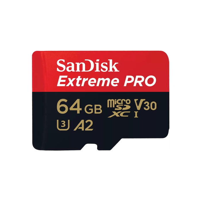 SanDisk Extreme PRO 64GB MicroSDXC UHS-I Memory Card (SDSQXCU-064G-GN6MA)