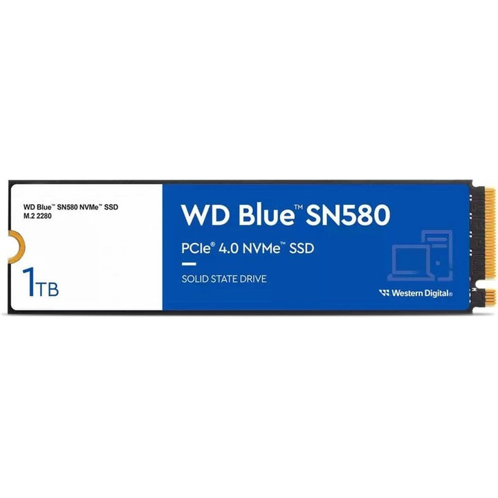 Western Digital Blue SN580 1TB M.2 2280 PCIe 4.0 x4 NVMe Solid State Drive (WDS100T3B0E)