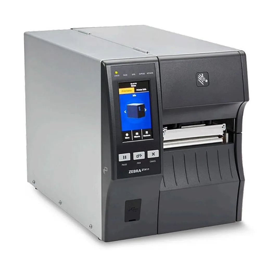 Zebra ZT411 Direct Thermal Transfer POS Printer - 203x203 dpi Wired and Wireless (ZT41142-T0E0000Z)