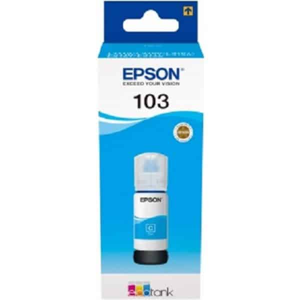 Epson Ink Bottles Cyan 65ml EcoTank L5190 / L3111 / L1110 / L3150 / L3110 Epson 7500 pages