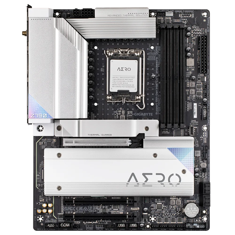 Gigabyte  Z790 AERO G Intel Z790 Raptor Lake LGA 1700 ATX DDR5 Desktop Motherboard (GA-Z790-AERO-G)