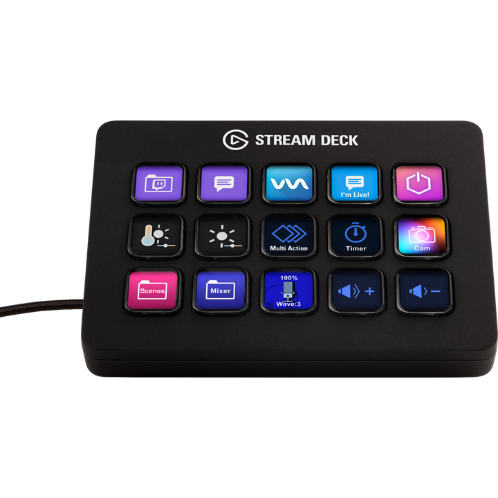 Elgato Stream Deck MK.2 - Tactile Control Interface; 15 Customizable LCD Keys