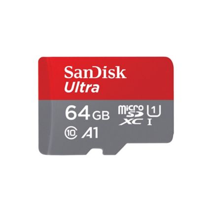 SANDISK ULTRA MICROSDHC 64GB 120MBS A1 CLASS 10 UHS I