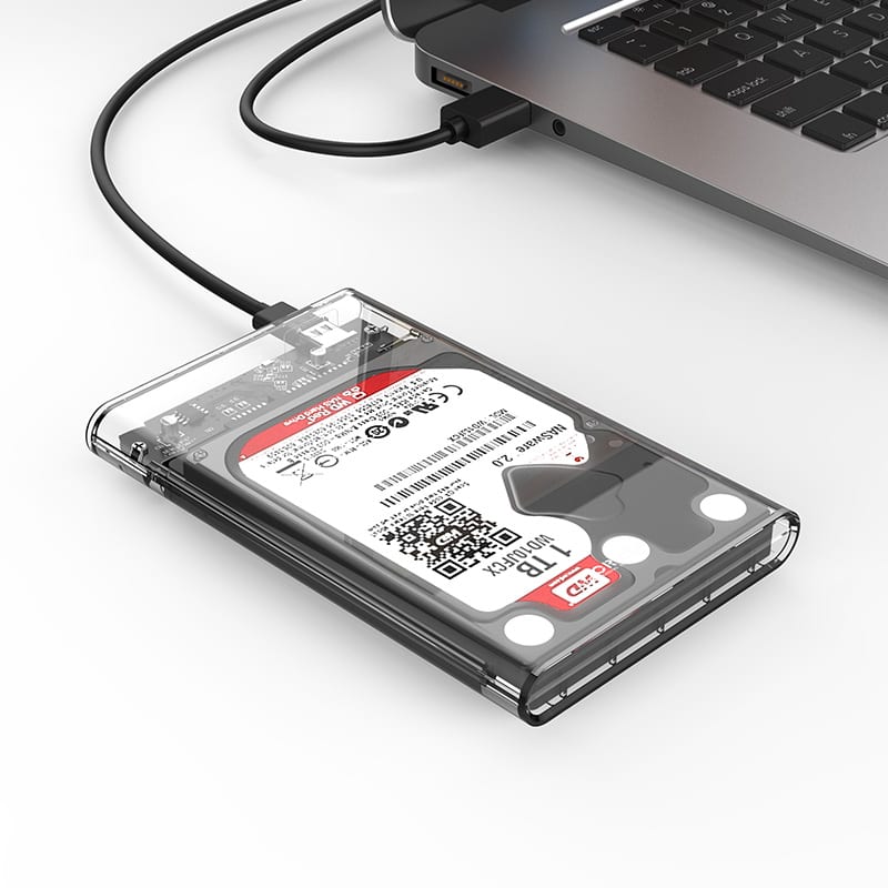 ORICO 2.5" USB-C Transparent HDD Enclosure
