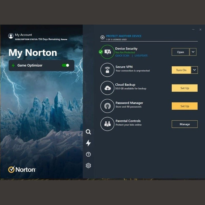 Norton 360 Gamer 50Gb AF 1 User 5 Device 12 Months