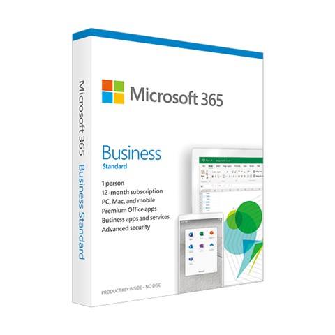 Microsoft 365  Business Standard Download . 1 Yr Subscription.  Min Operating System - Windows 8  - KLQ-00216