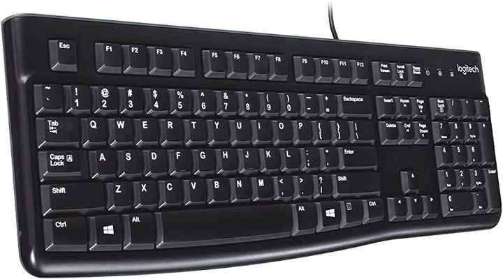 Logitech K120 Black USB Corded Keyboard (920-002508)