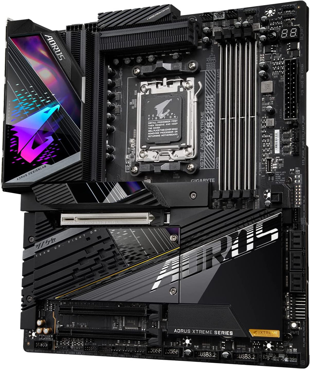 Gigabyte AMD X670E Aorus Xtreme AM5 E-ATX Desktop Motherboard (GA-X670E-AORUS-XTREME)