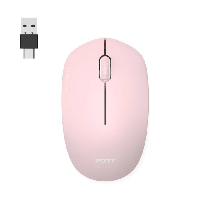 Port Connect Wireless Mouse - Blush