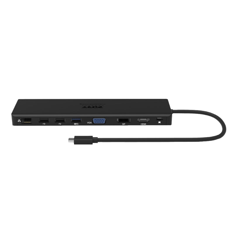 Port USB Type-C 1 x USB3.1|2 x USB 3.0|2 x USB 2.0|1 xHDMI-DP-VGA| Micro+SD Card Reader|1 x Mini DP|1 x RJ45|1 x Audio-Microphone| PD 100W -Black