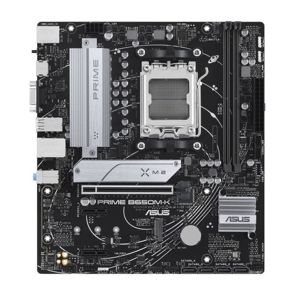 ASUS Prime B650M-K AMD B650 Ryzen Socket AM5 Micro-ATX Desktop Motherboard