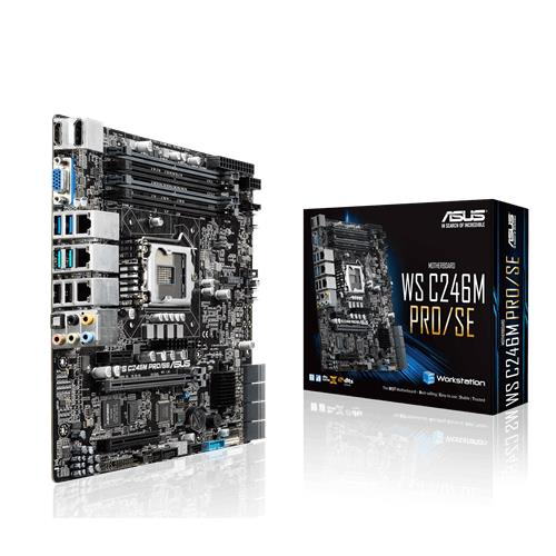 ASUS WS C246M PRO/SE Intel C246 LGA 1151 Socket H4 Motherboard (90SW00F0-M0EAY0)
