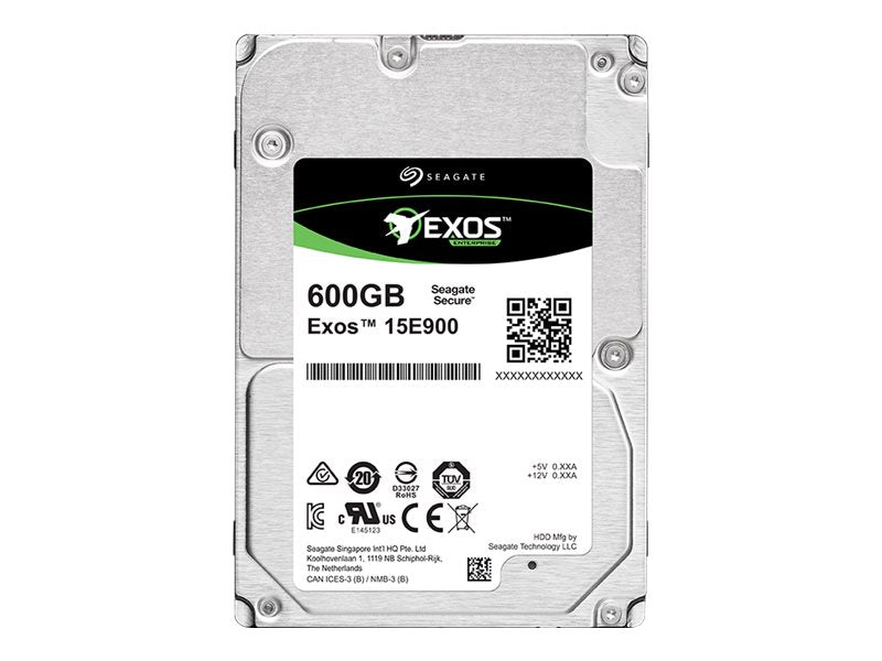 Seagate Exos 15E900 HDD 2.5'' 600GB 12Gb/s SAS;  512 Native; RPM 15K; 256MB Cache