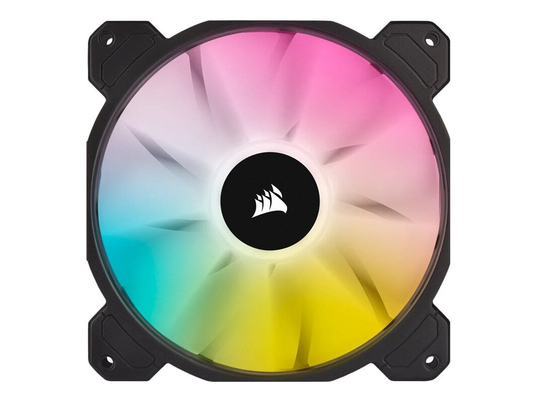 Corsair SP140 RGB ELITE; 140mm RGB LED Fan with AirGuide; Dual Pack with Lighting Node CORE